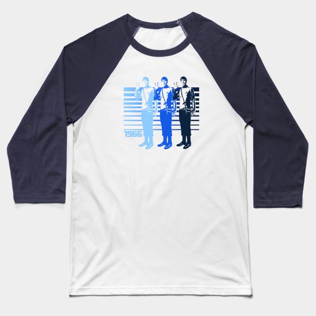 STAR TREK - Retro stripes Baseball T-Shirt by ROBZILLA